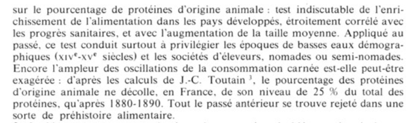 Aymard 75 proportion de produits animaux historique