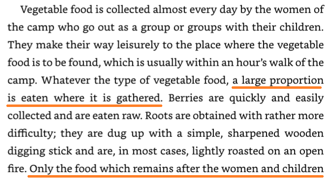 Woodburn 1968 Hadza mangent sur le champ 1