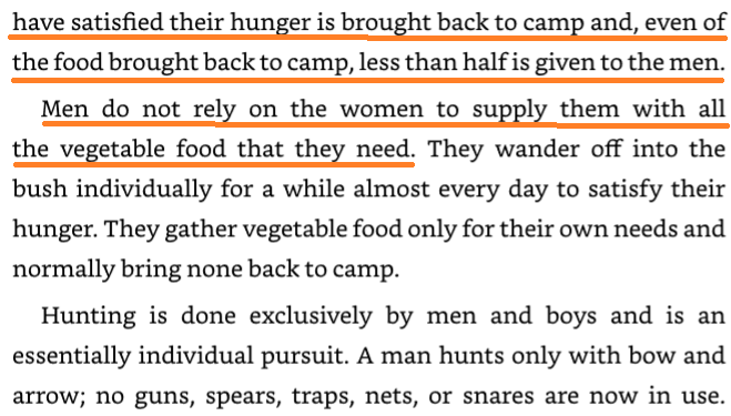 Woodburn 1968 Hadza mangent sur le champ 2