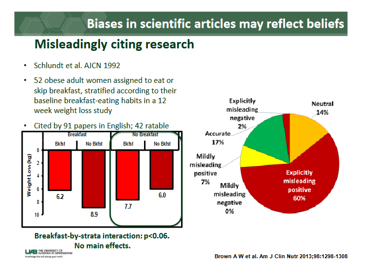 Biases in scientific articles may reflect beliefs