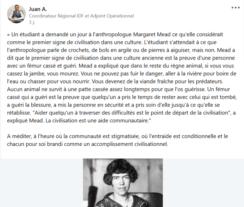 Le fémur de Margaret Linkedin