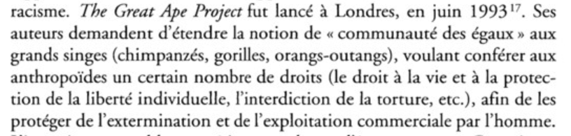 Stokowski 1999 great ape project